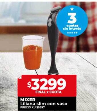 Supermayorista Vital Mixer liliana slim con vaso oferta