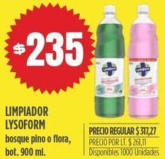Supermercados Vea Limpiador Lysoform 900ml oferta