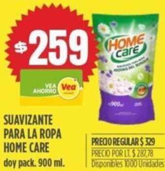 Supermercados Vea Suavizante para La Ropa Home Care 900ml oferta