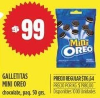 Supermercados Vea Galletitas Mini Oreo 50g oferta
