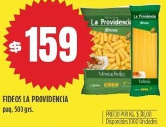 Supermercados Vea Fideos La Providencia 500g oferta