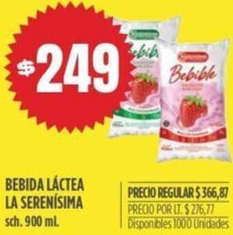 Supermercados Vea Bebida Láctea La Serenísima 900ml oferta