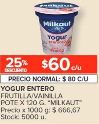 Carrefour Milkaut Yogur Entero oferta