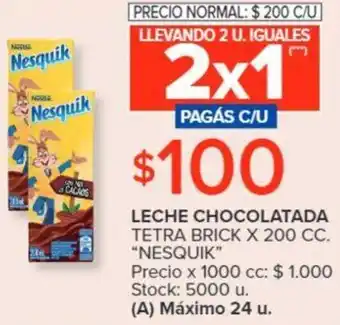 Carrefour Nesquik Leche Chocolatada 200cc oferta