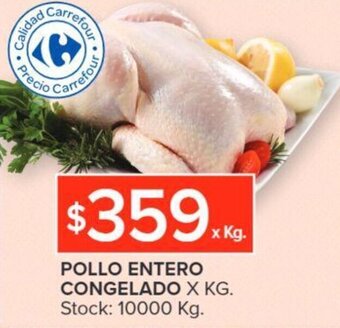 Carrefour Pollo Entero Congelado oferta