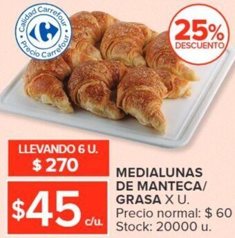 Carrefour Medialunas de Manteca/Grasa oferta