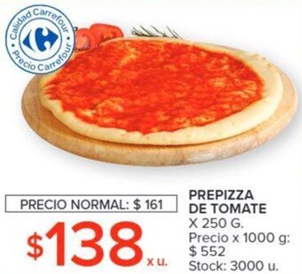 Carrefour Prepizza de Tomate 250g oferta