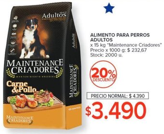 Carrefour Alimento para Perros Adultos 15kg oferta