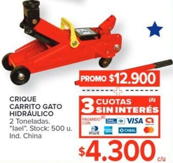 Carrefour Crique Carrito Gato Hidráulico oferta