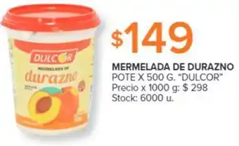Carrefour Dulcor Mermelada de Durazno Pote 500g oferta