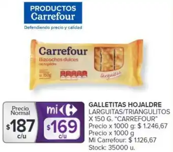 Carrefour Carrefour Galletitas Hojaldre 150g oferta