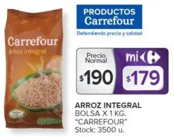 Carrefour Carrefour Arroz Integral 1kg oferta