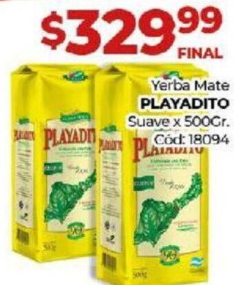 Diarco Yerba Mate Playadito 500g oferta