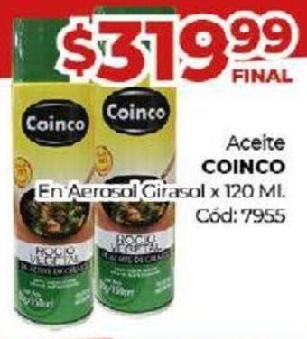 Diarco Aceite Coinco En Aerosol Girasol 120ml oferta