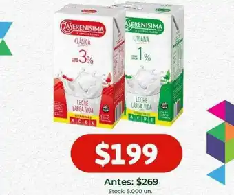 Super MAMI Leche larga vida la serenísima oferta