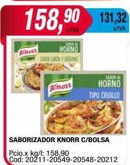 Maxiconsumo Saborizador knorr c-bolsa oferta