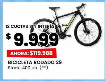 Changomas Bicicleta rodado 29 oferta