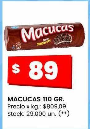 Changomas Macucas 110 gr oferta
