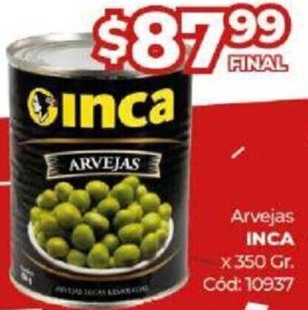 Diarco Arvejas Inca 350g oferta