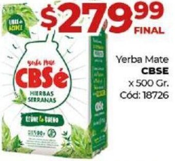 Diarco Yerba Mate CBSE 500g oferta