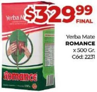 Diarco Yerba Mate Romance 500g oferta