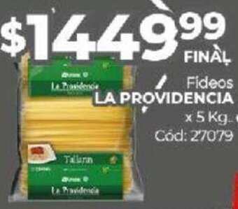 Diarco Fideos La Providencia 5kg oferta