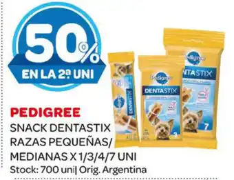 Carrefour Maxi Pedigree Snack Dentastix Razas Pequeñas/Medianas x 1/3/4/7 Uni oferta