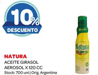 Carrefour Maxi Natura Aceite Girasol Aerosol x 120 cc oferta