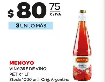 Carrefour Maxi Menoyo Vinagre De Vino Pet x 1 Lt oferta