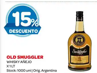 Carrefour Maxi Old Smuggler Whisky Añejo x 1 Lt oferta