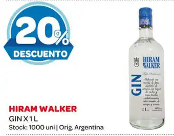 Carrefour Maxi Hiram Walker Gin x 1 L oferta