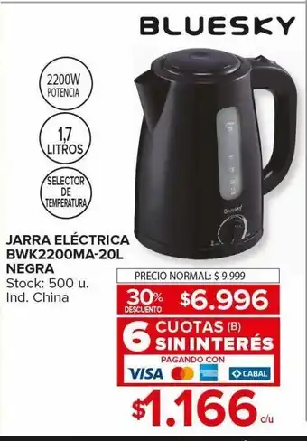 Carrefour Maxi Pava electrica bluesky negra oferta