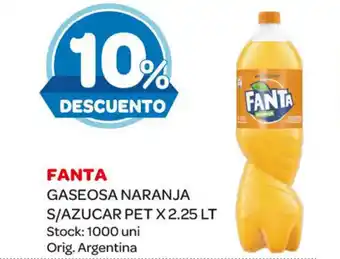 Carrefour Maxi Fanta Gaseosa Naranja S/Azucar Pet x 2.25 Lt oferta