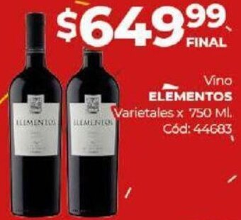 Diarco Vino Elementos 750ml oferta