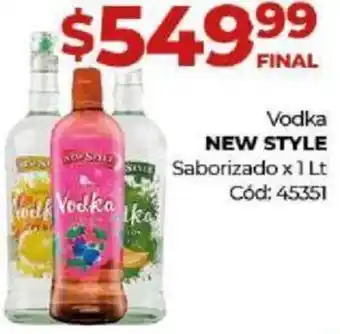 Diarco Vodka New Style Saborizado 1L oferta