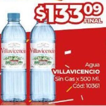 Diarco Agua Villavicencio Sin Gas 500ml oferta