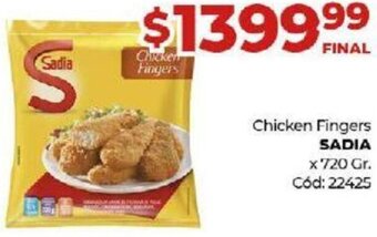 Diarco Chicken Fingers Sadia 720g oferta
