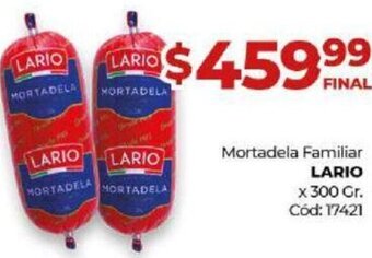 Diarco Mortadela Familiar Lario 300g oferta