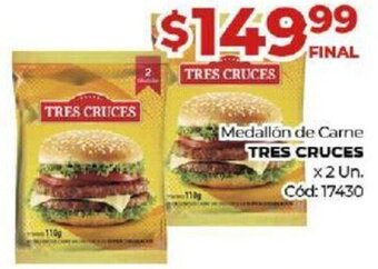 Diarco Medallón de Carne Tres Cruces 2un oferta