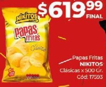 Diarco Papas Fritas Nikitos 500g oferta
