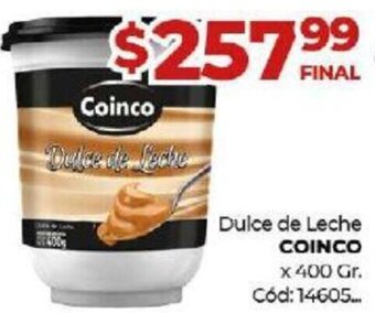 Diarco Dulce de Leche Coinco 400g oferta