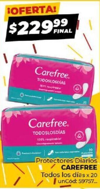 Diarco Protectores Diarios Carefree 20un oferta