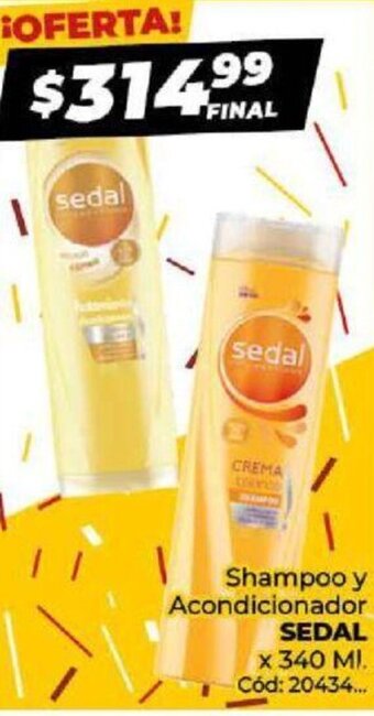 Diarco Shampoo y Acondicionador Sedal 340ml oferta