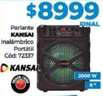 Diarco Parlante Kansai Inalámbrico Portátil oferta