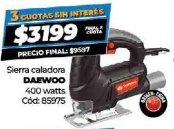 Diarco Sierra Caladora Daewoo 400W oferta
