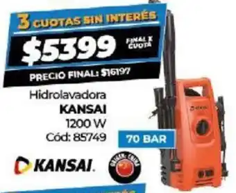 Diarco Hidrolavadora Kansai 1200W oferta
