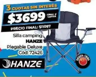 Diarco Hanze Silla Camping Plegable Deluxe oferta