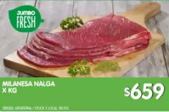 Jumbo Milanesa Nalga x kg oferta
