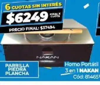 Diarco Horno Portátil 3 en Nakan oferta