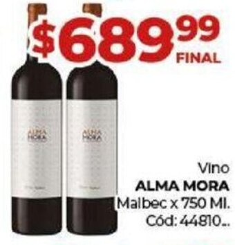 Diarco Vino Alma Mora Malbec 750ml oferta